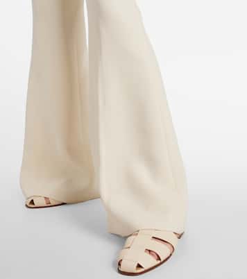 Rhein high-rise wool flared pants | Gabriela Hearst