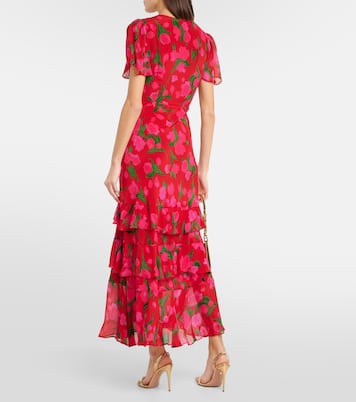 Bedrucktes Maxikleid Gilly aus Seide | Rixo