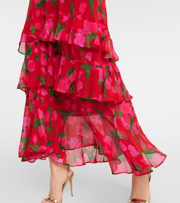 Bedrucktes Maxikleid Gilly aus Seide | Rixo