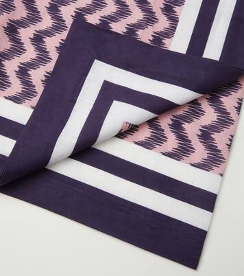 Jaipur Small printed linen tablecloth | Aquazzura Casa