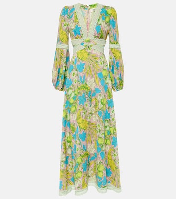 Abito lungo Lina con cut-out e stampa | Diane von Furstenberg