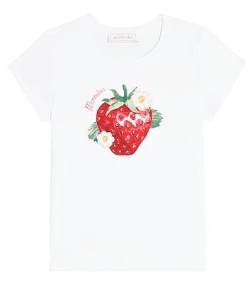 T-shirt in jersey di misto cotone con stampa | Monnalisa