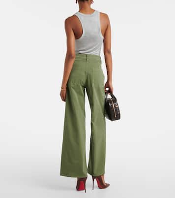Weite High-Rise-Hose Megan aus Baumwolle | Nili Lotan