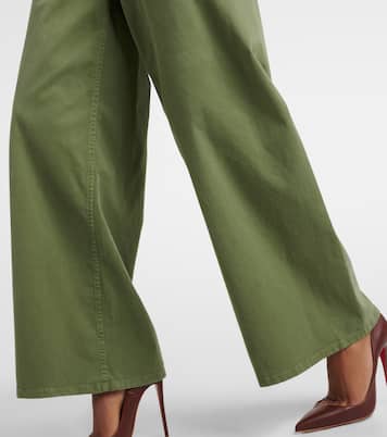 Weite High-Rise-Hose Megan aus Baumwolle | Nili Lotan