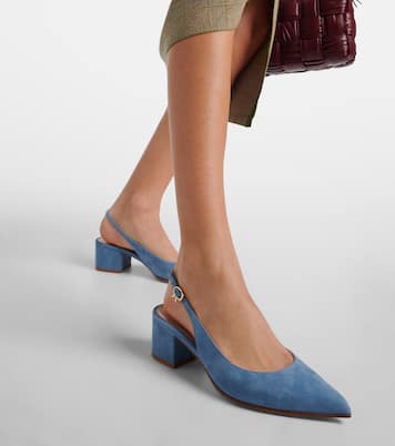 Pumps slingback Piper 45 in suede | Gianvito Rossi