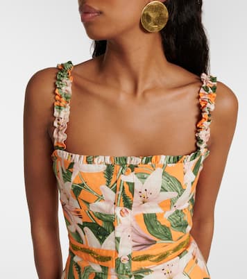 Midikleid Nispero aus Leinen | Agua by Agua Bendita