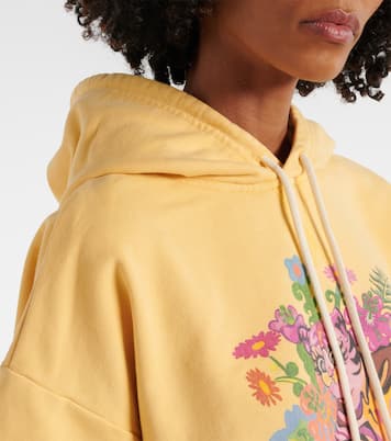 Felpa cropped in cotone con stampa | Marni