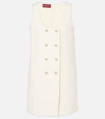 Abito corto in misto lana bouclé | Gucci