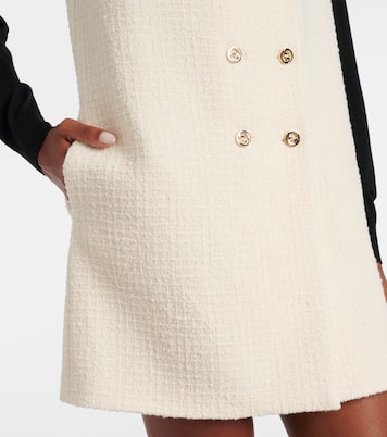 Abito corto in misto lana bouclé | Gucci