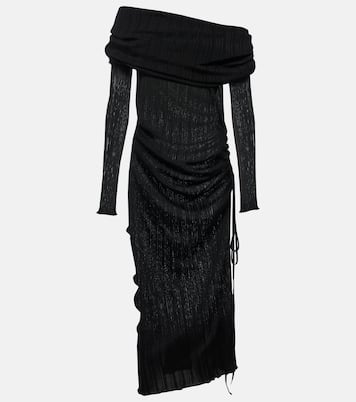 Off-Shoulder-Maxikleid | Alaïa