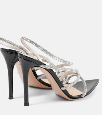Sandali Crystal Ettie in pelle | Gianvito Rossi
