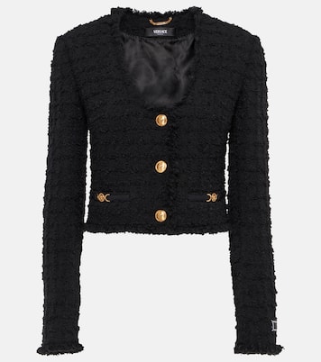 Veste Heritage en tweed de laine mélangée | Versace