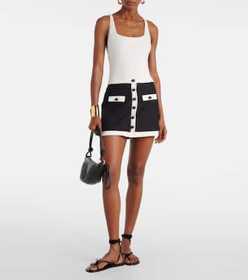 Minifalda en jacquard | Adriana Degreas
