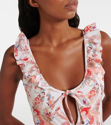 Ruffled paisley swimsuit | Etro
