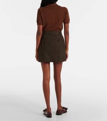 Wool flannel miniskirt | Ami Paris
