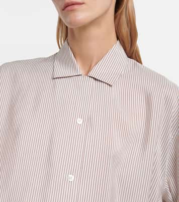 Camicia Valene in seta a righe | The Row