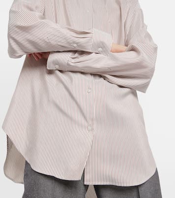 Camicia Valene in seta a righe | The Row