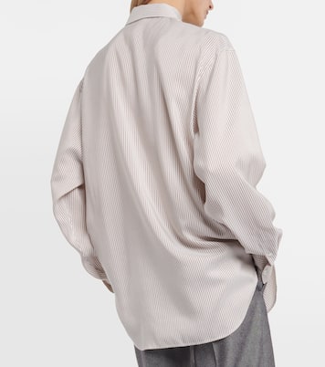 Camicia Valene in seta a righe | The Row