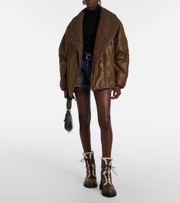 Botines Ghiso de piel con borrego | Isabel Marant