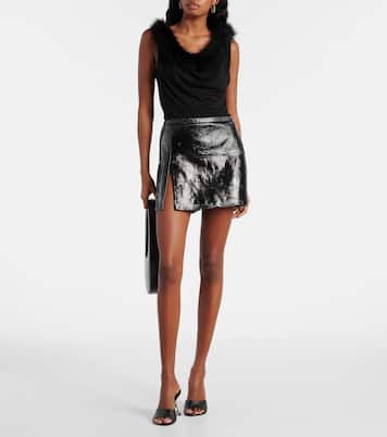 Top Boa in jersey con piume | Coperni