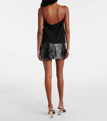 Top Boa in jersey con piume | Coperni