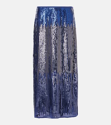 Jupe midi Kelly à sequins | Rixo