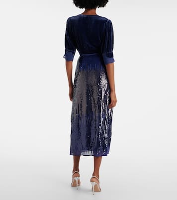Jupe midi Kelly à sequins | Rixo