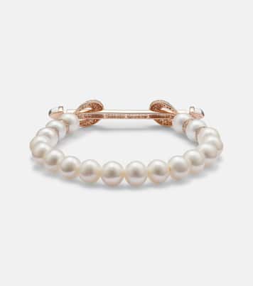 Bracciale Chakra in oro rosa 18kt con pietre preziose e diamanti | Ananya