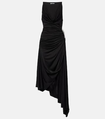 Asymmetric crystal-embellished gown | David Koma