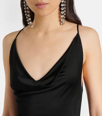 Asymmetric crystal-embellished gown | David Koma
