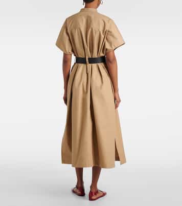 Belted cotton midi dress | Jil Sander