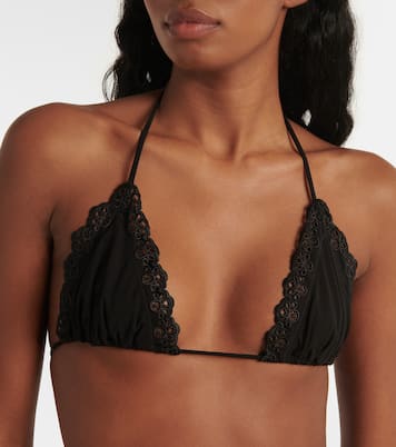 Top de bikini Cefalu festoneado | Ulla Johnson