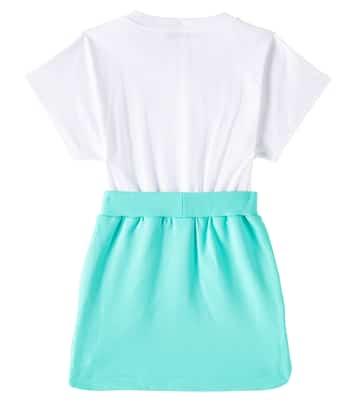 Kleid aus Baumwoll-Jersey | Balmain Kids