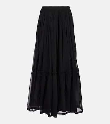 Jupe longue en soie | Saint Laurent