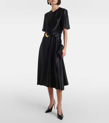 Robe midi Honey en satin de soie | Altuzarra