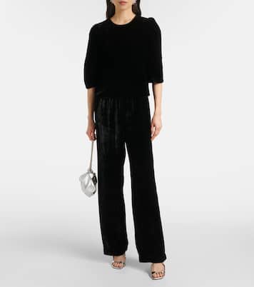 Gerade Hose Sorine aus Samt | Velvet