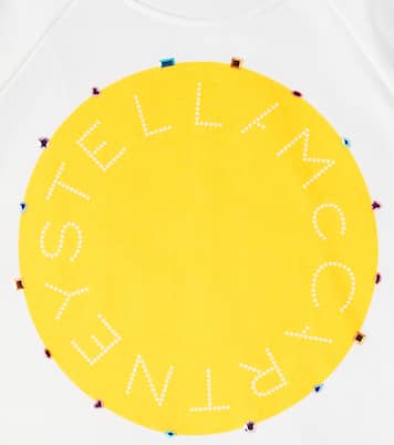 Sweatshirt aus Baumwolle mit Kristallen | Stella McCartney Kids