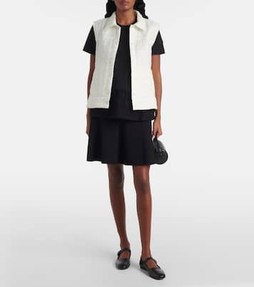 T-shirt in cotone con pizzo | Moncler