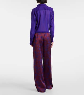 Pantaloni regular in jacquard | Dries Van Noten