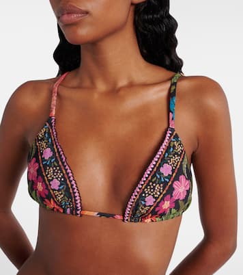 Stitched Garden Tapestry bikini top | Farm Rio