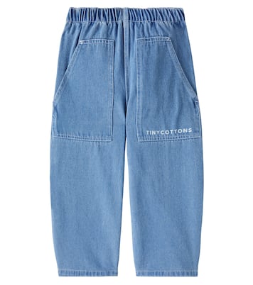 Jeans regular con logo | Tinycottons