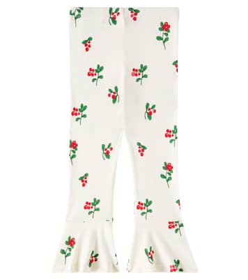 Pantalones flared Lingonberries de algodón | Mini Rodini