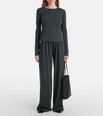 Weite Hose Ukira aus Baumwoll-Jersey | The Row