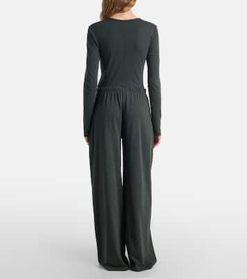 Weite Hose Ukira aus Baumwoll-Jersey | The Row
