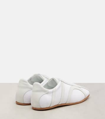 Leather-trimmed sneakers | Toteme