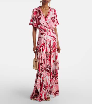 Maxikleid Mabelle aus Satin | Poupette St Barth