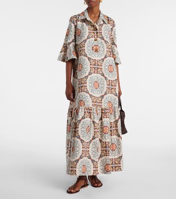 Robe chemise Artemis imprimée en coton | La DoubleJ