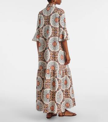 Robe chemise Artemis imprimée en coton | La DoubleJ