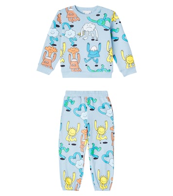 Baby Earth cotton fleece tracksuit | Stella McCartney Kids