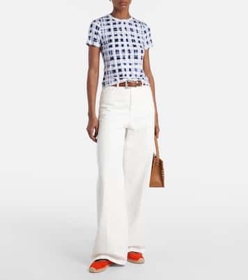 Mary-Jane-Ballerinas aus Veloursleder | Tory Burch
